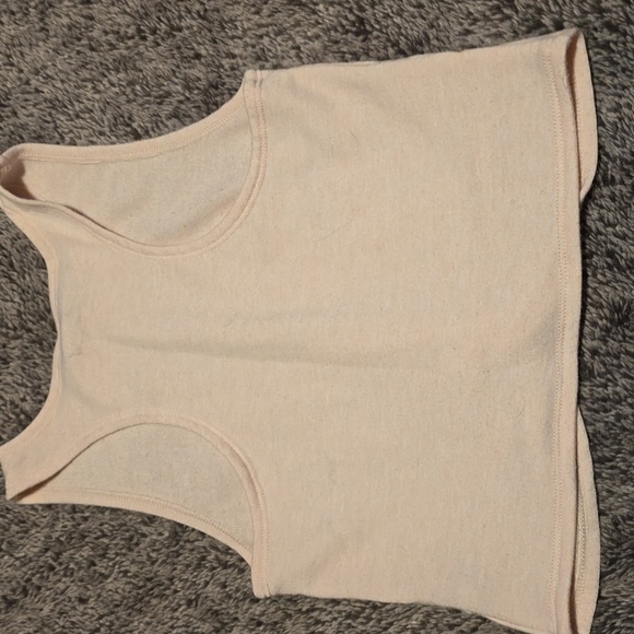 Aerie Pink Twist-Front Cropped Tank Top - Size S - Picture 3 of 3